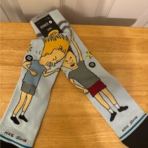 Stance Beavis and Butthead Settle Down Crew Socks Cotton Arch Support Light